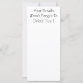 かわいいチンパンジーのカード (裏面)