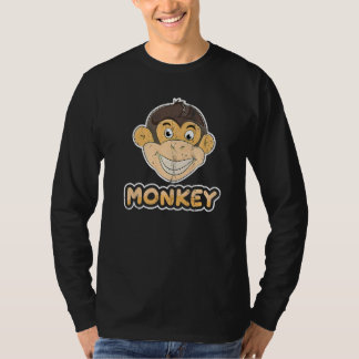 かわいいチンパンジーのサル動物 Tシャツ
