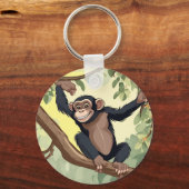 かわいいチンパンジー キーホルダー (裏面)