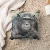 かわいいチンパンジー クッション (ブランケット)