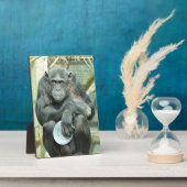 かわいいチンパンジー フォトプラーク (側面)