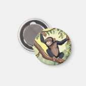 かわいいチンパンジー マグネット (正面/裏面)