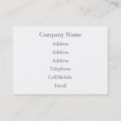 かわいいチンパンジー 名刺 (裏面)