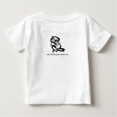 かわいいチンパンジー – BONOBO – 絶滅危惧動物 –  ベビーTシャツ (裏面)