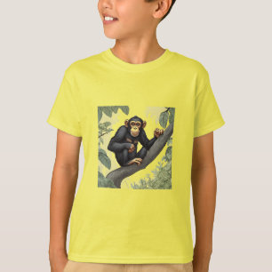 かわいいチンパンジー Tシャツ