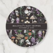 かわいいチークア・ブーのハロウィーンの赤ちゃんシャワー特典 フェイバータグ (裏面)