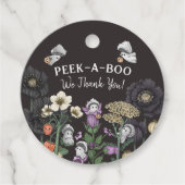 かわいいチークア・ブーのハロウィーンの赤ちゃんシャワー特典 フェイバータグ (正面)