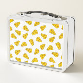 かわいいチーズの柄 メタルランチボックス (裏面)