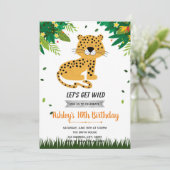 かわいいチーズの誕生日の招待状 招待状 (スタンド正面)