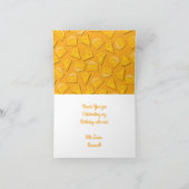 かわいいチーズウェッジキッズ1st誕生日パーティー カード (内部)