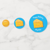 かわいいチーズウェッジキッズ1st誕生日パーティー コンフェッティ (正面)