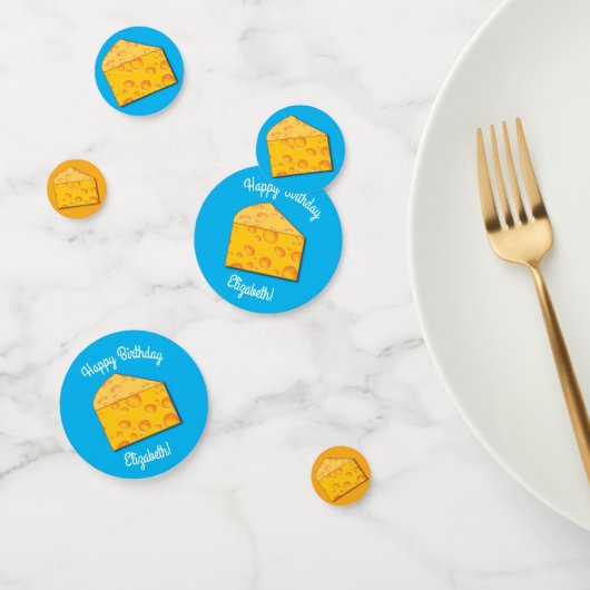 かわいいチーズウェッジキッズ1st誕生日パーティー コンフェッティ (グループ)