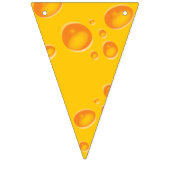 かわいいチーズウェッジキッズ1st誕生日パーティー バンティングフラッグ (第1の旗)