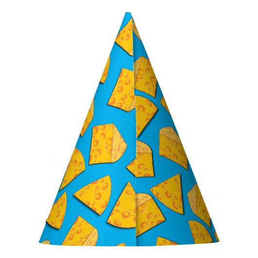 かわいいチーズウェッジキッズ1st誕生日パーティー パーティーハット (裏面)