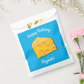 かわいいチーズウェッジキッズ1st誕生日パーティー フェイバーバッグ (封をした状態)