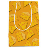 かわいいチーズウェッジキッズ1st誕生日パーティー ミディアムペーパーバッグ (正面)