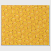 かわいいチーズウェッジキッズ1st誕生日パーティー ラッピングペーパー (フラット)