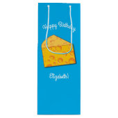 かわいいチーズウェッジキッズ1st誕生日パーティー ワインギフトバッグ (正面)