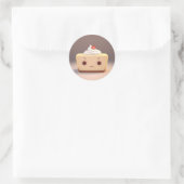 かわいいチーズケーキ ラウンドシール (バッグ)