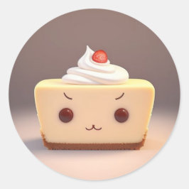 かわいいチーズケーキ ラウンドシール