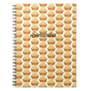 かわいいチーズバーガー ノートブック