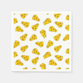 かわいいチーズパターン スタンダードカクテルナプキン (正面)