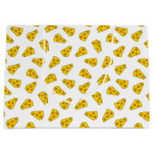 かわいいチーズパターン ラージペーパーバッグ (正面)