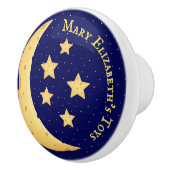 かわいいチーズムーン&スターズシナパーソナライズされたル セラミックノブ (右)