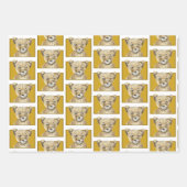 かわいいチーズ ラッピングペーパーシート (正面3)