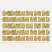 かわいいチーズ ラッピングペーパーシート (正面2)