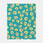 かわいいチータタイガーかわいいパターンフリースブランケット フリースブランケット (正面)