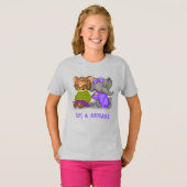 かわいいチーターと象の友達 Tシャツ (正面フル)