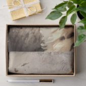 かわいいチーター野生の猫の水色 薄葉紙 (ギフト)