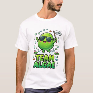 かわいいチーム藻類のキャラクターデザイン Tシャツ