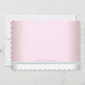 かわいいツインガールベビーシャワー 招待状 (裏面)