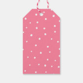 かわいいツインベアーズガールズベビーシャワーありがとう ギフトタグ (裏面)