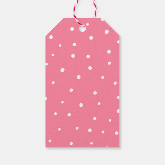 かわいいツインベアーズガールズベビーシャワーありがとう ギフトタグ (裏面)