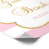 かわいいツチュドレスゲストブックサイン赤ちゃんシャワー ポスター (角)