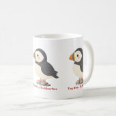 かわいいツノメドリのマグカップ コーヒーマグカップ (正面右)
