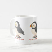 かわいいツノメドリのマグカップ コーヒーマグカップ (正面左)
