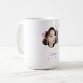 かわいいツユーポップが2度10代の美しい コーヒーマグカップ (正面左)