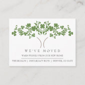 かわいいツリー新しいホームの移動発表 エンクロージャーカード (正面)