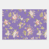 かわいいツル薔薇の花園 ラッピングペーパーシート (正面)