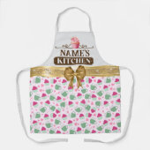 かわいいティーカップとパタかわいらしーンエプロン エプロン (正面)