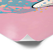 かわいいティーカップドール光沢ポスター ポスター (コーナー)