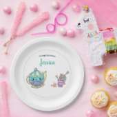 かわいいティータイムベビーシャワー ペーパープレート (パーティー)