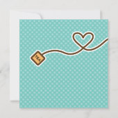 かわいいティーバッグティーパーティー 招待状 (裏面)