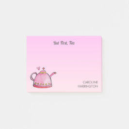 かわいいティーラバー感動的コージーオフィスピンク ポストイット