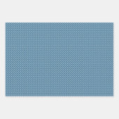 かわいいティール（緑がかった色）ブルーグリーンウィンターシーズンスノーウィークランドスケープ ラッピングペーパーシート (正面2)