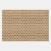 かわいいティール(緑がかった色)ブルーグリーンフローラと鹿アートパターン ラッピングペーパーシート (正面2)